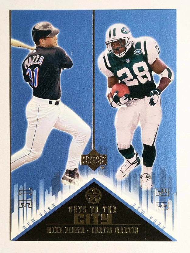 2002-03 UD SuperStars Keys to the City #K7 Mike Piazza/Curtis Martin