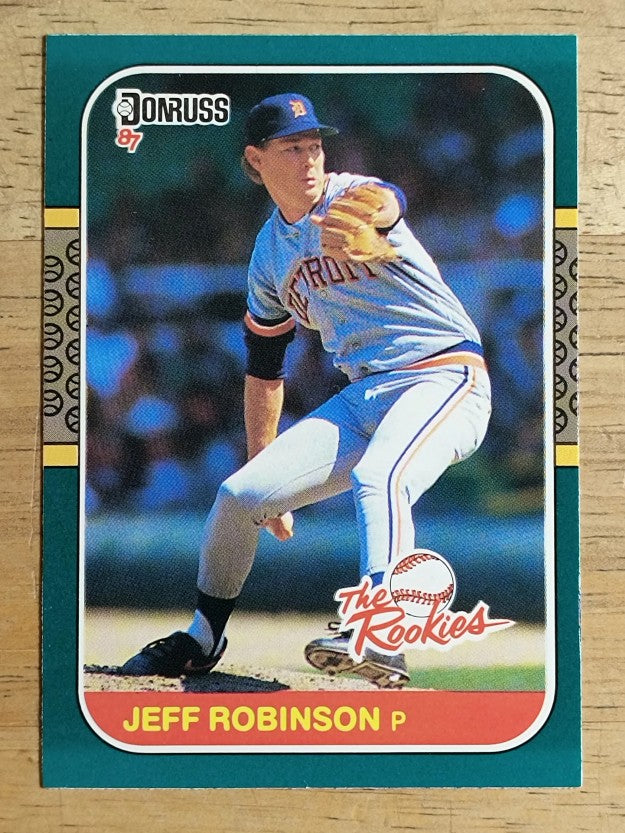 1987 Donruss Rookies #13 Jeff M. Robinson