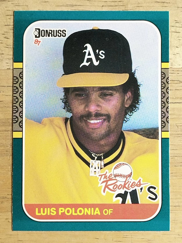 1987 Donruss Rookies #25 Luis Polonia XRC