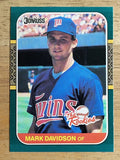 1987 Donruss Rookies #22 Mark Davidson