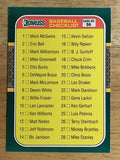 1987 Donruss Rookies #56 Checklist 1-56