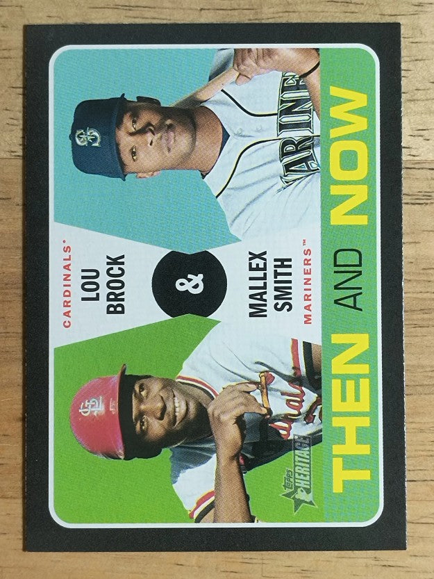 2020 Topps Heritage Then and Now #TN11 Mallex Smith/Lou Brock
