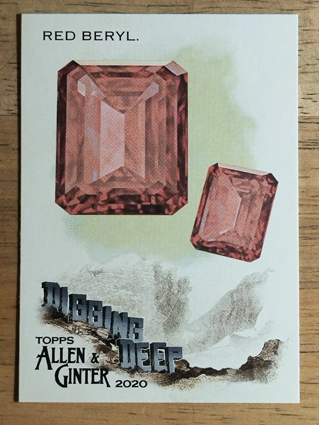 2020 Topps Allen and Ginter Digging Deep #DD1 Red Beryl