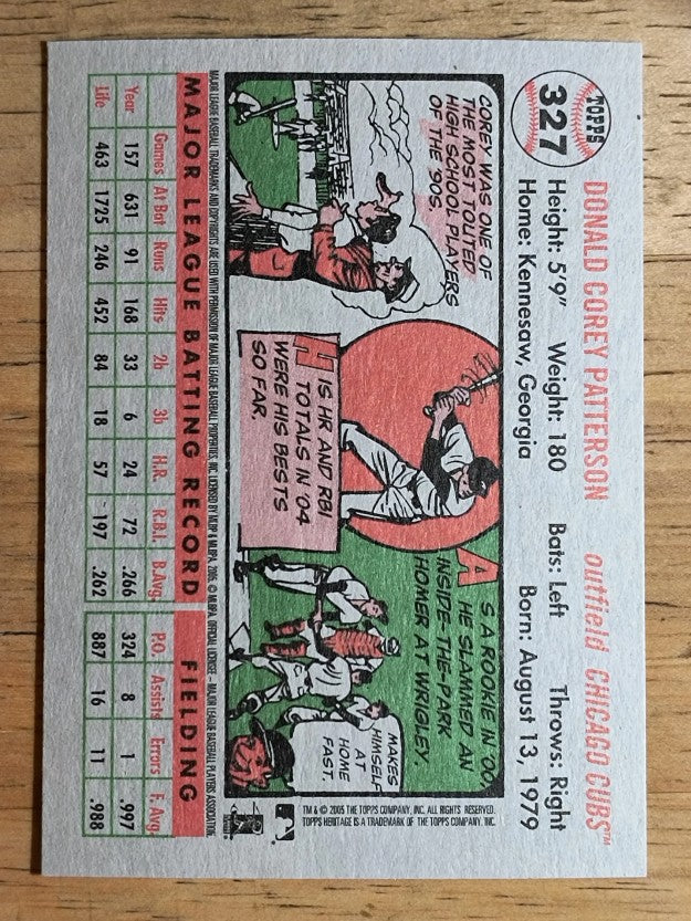 2005 Topps Heritage #327 Corey Patterson