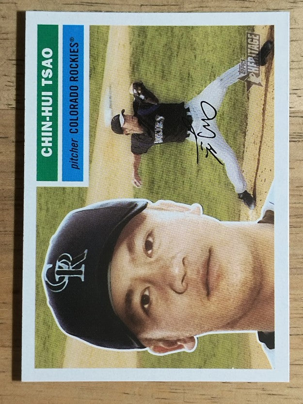 2005 Topps Heritage #317 Chin-Hui Tsao