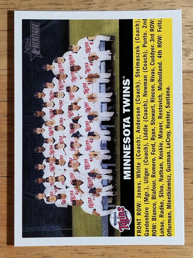 2005 Topps Heritage #146 Minnesota Twins TC