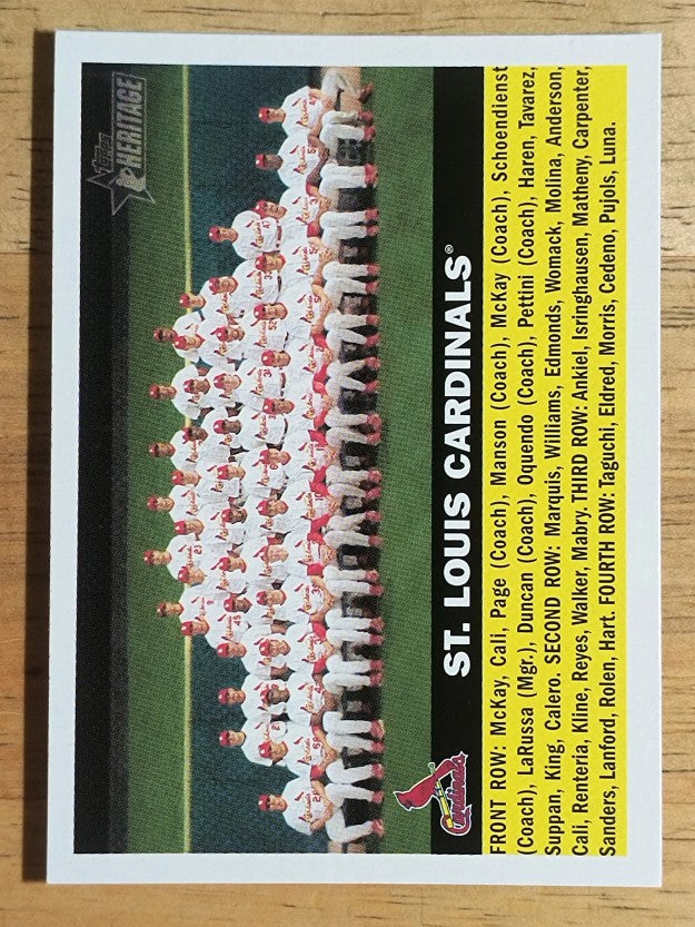 2005 Topps Heritage #134 St. Louis Cardinals TC