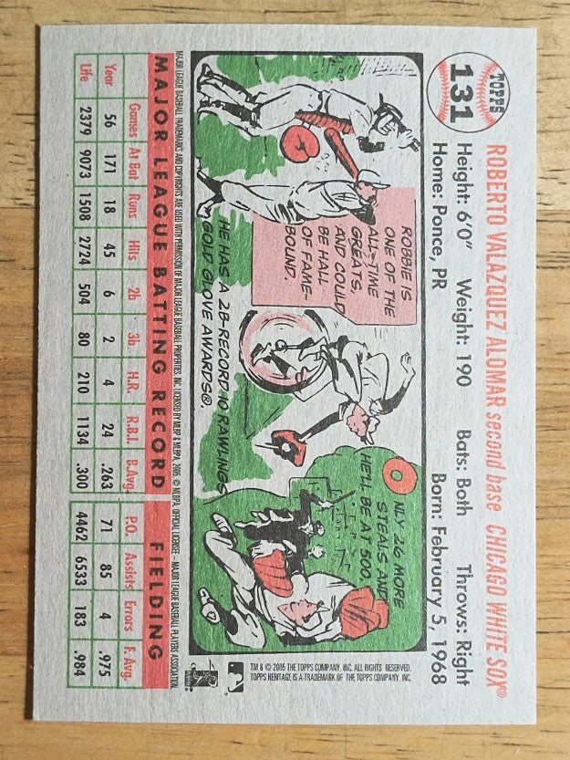 2005 Topps Heritage #131 Roberto Alomar