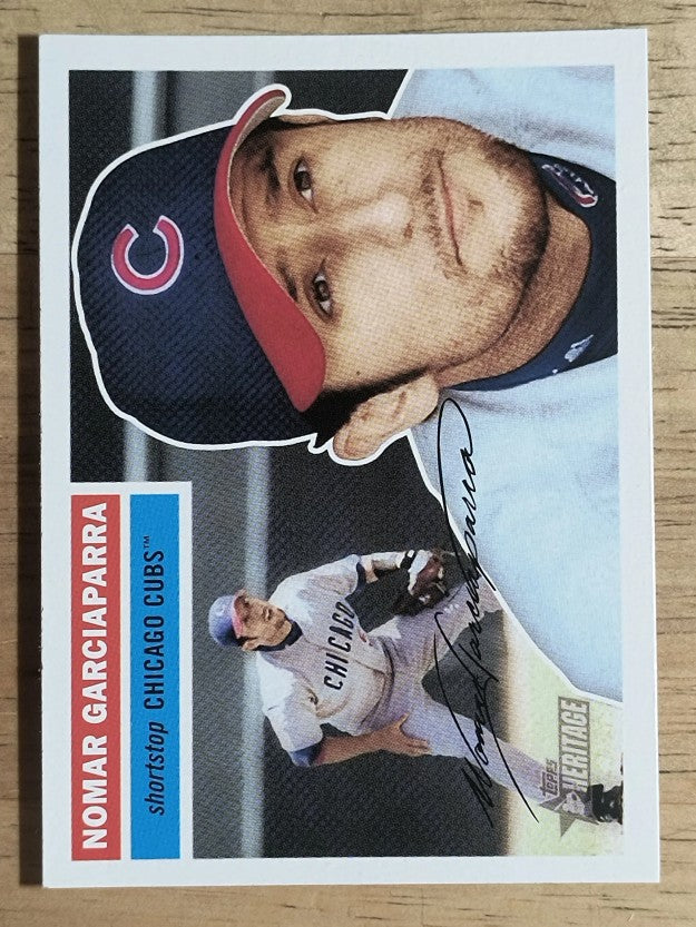 2005 Topps Heritage #125A Nomar Garciaparra Red Brim Cap