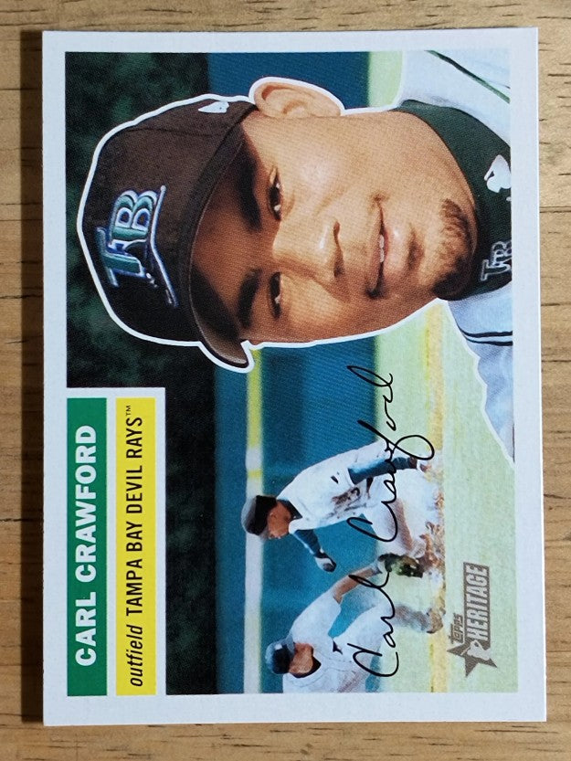 2005 Topps Heritage #32 Carl Crawford