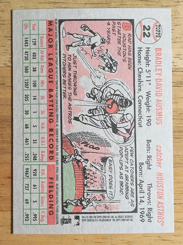2005 Topps Heritage #22 Brad Ausmus