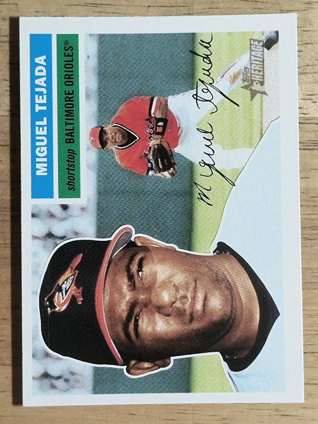 2005 Topps Heritage #15 Miguel Tejada