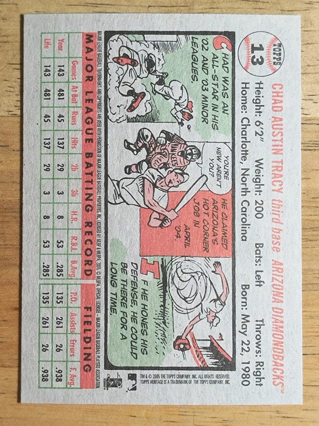 2005 Topps Heritage #13 Chad Tracy