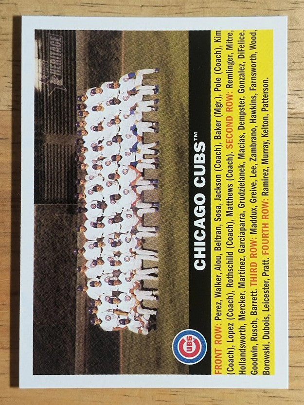 2005 Topps Heritage #11 Chicago Cubs TC