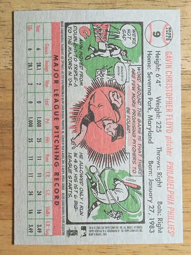2005 Topps Heritage #9 Gavin Floyd