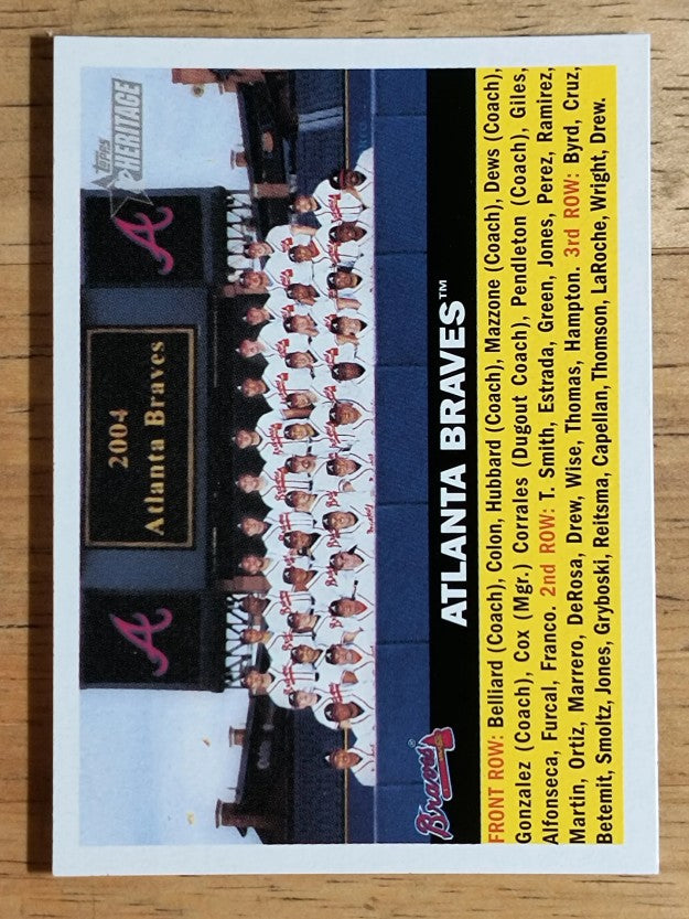 2005 Topps Heritage #95 Atlanta Braves TC