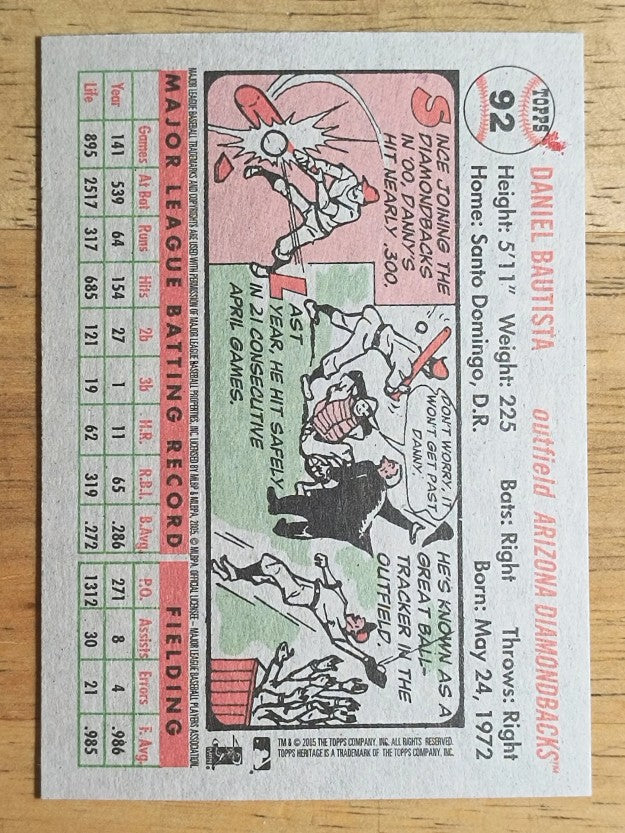 2005 Topps Heritage #92 Danny Bautista