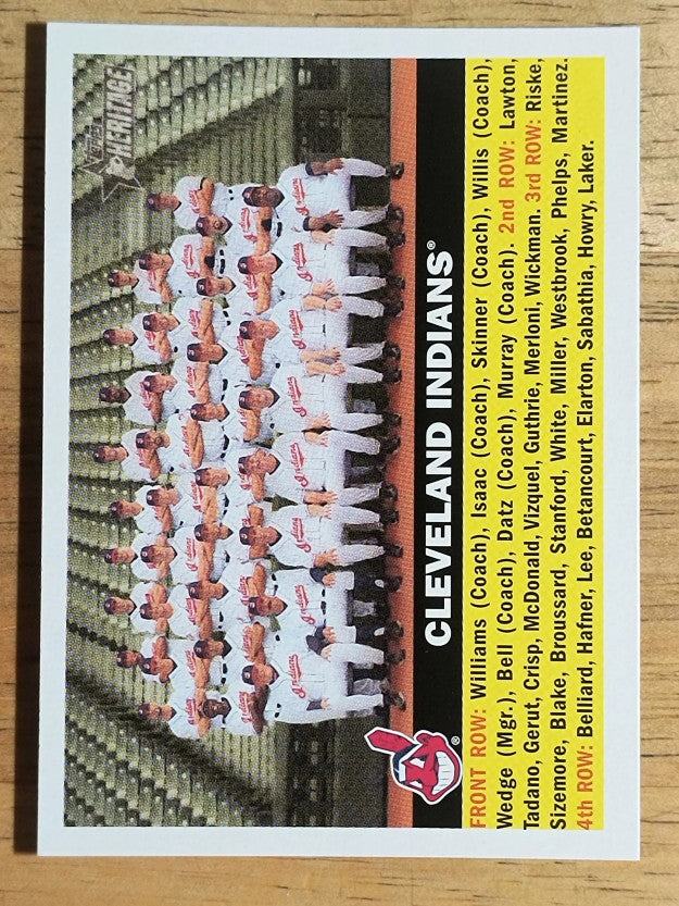 2005 Topps Heritage #85 Cleveland Indians TC