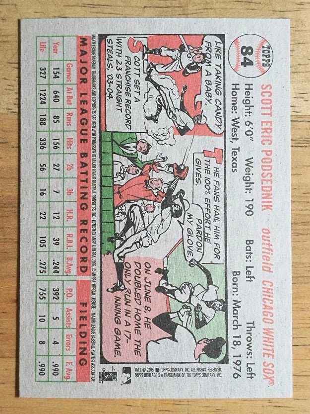 2005 Topps Heritage #84 Scott Podsednik