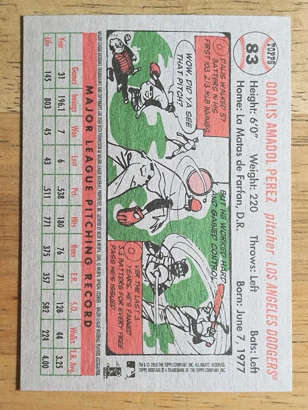 2005 Topps Heritage #83 Odalis Perez