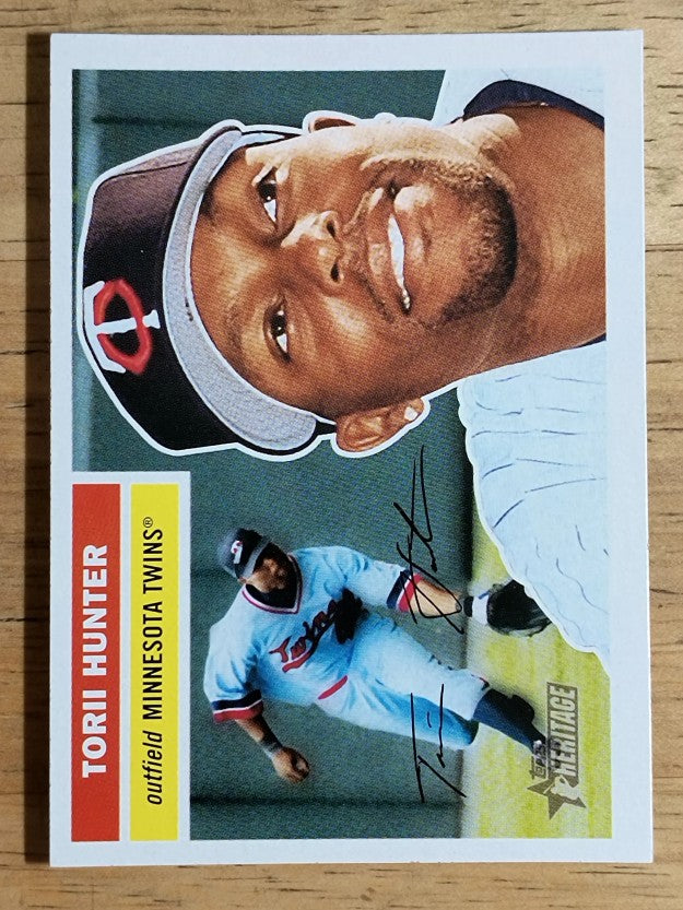 2005 Topps Heritage #82A Torii Hunter Twins Cap