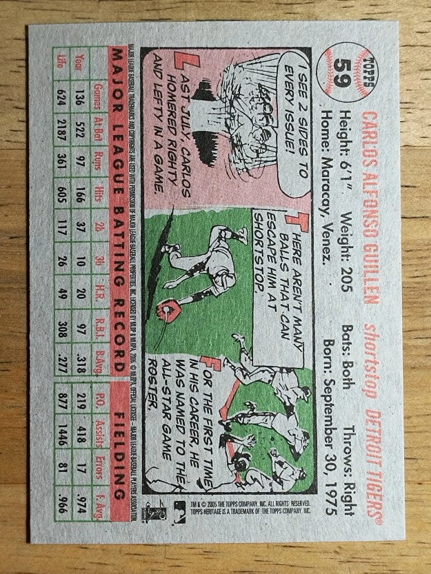 2005 Topps Heritage #59 Carlos Guillen