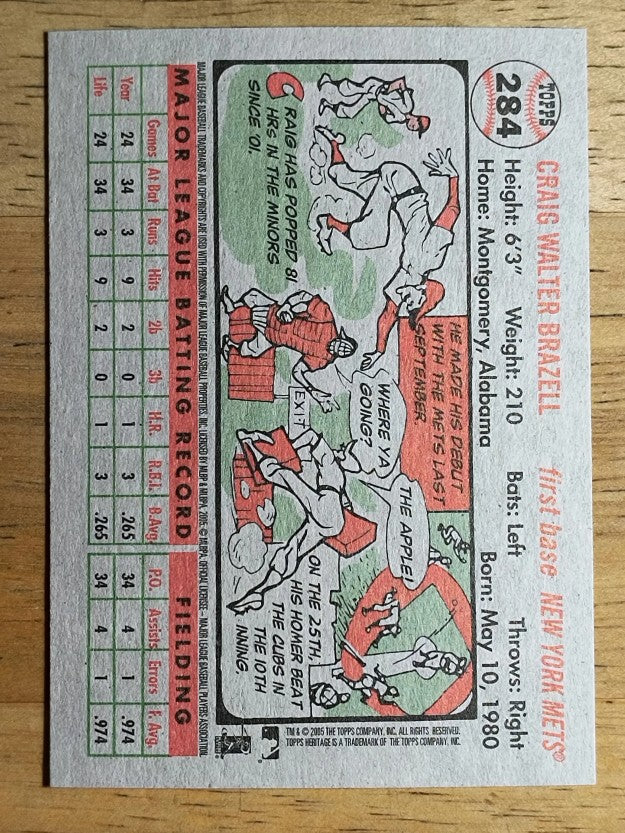 2005 Topps Heritage #284 Craig Brazell