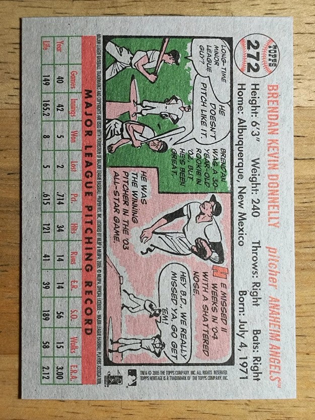 2005 Topps Heritage #272 Brendan Donnelly