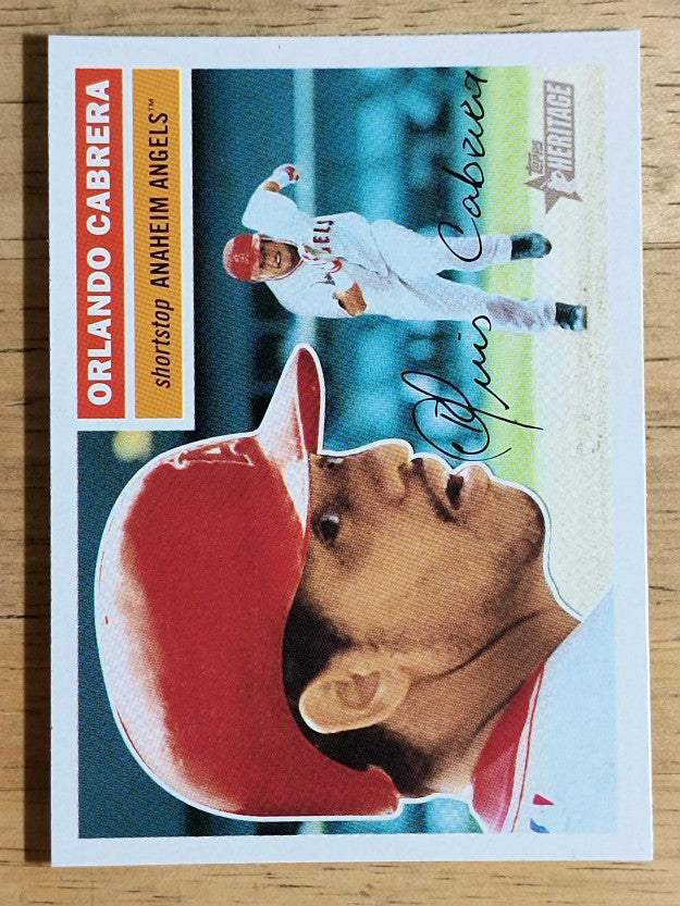 2005 Topps Heritage #268 Orlando Cabrera