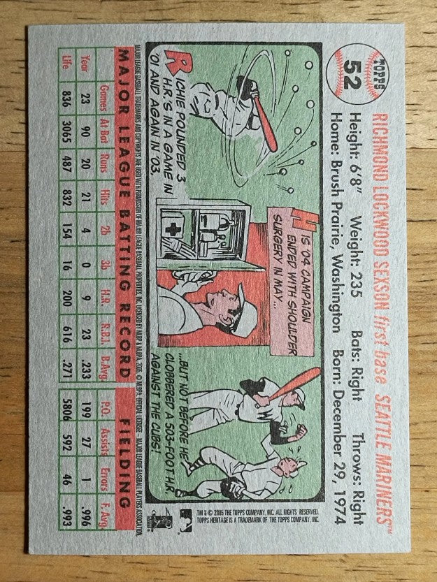 2005 Topps Heritage #52 Richie Sexson