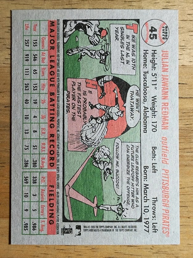2005 Topps Heritage #45 Tike Redman