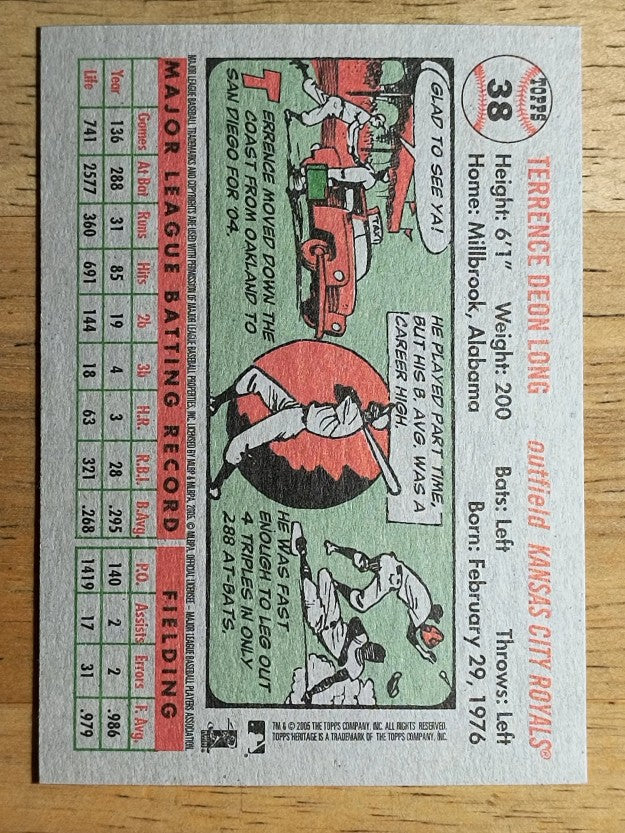 2005 Topps Heritage #38 Terrence Long