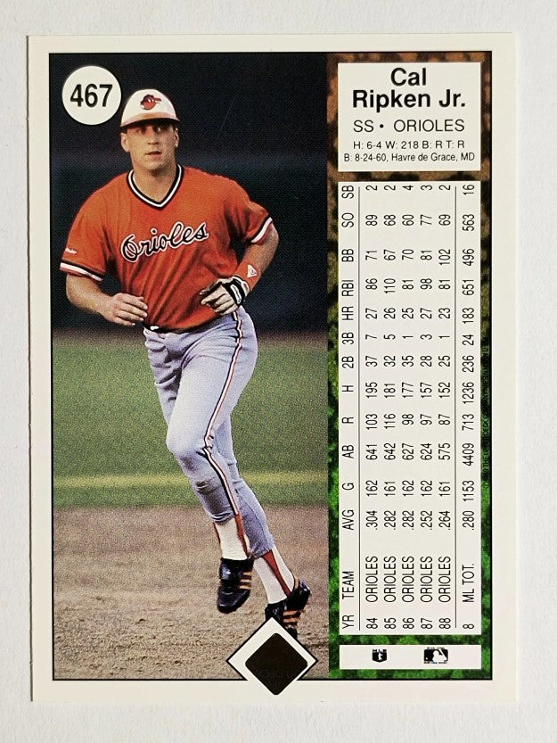 1989 Upper Deck #467 Cal Ripken