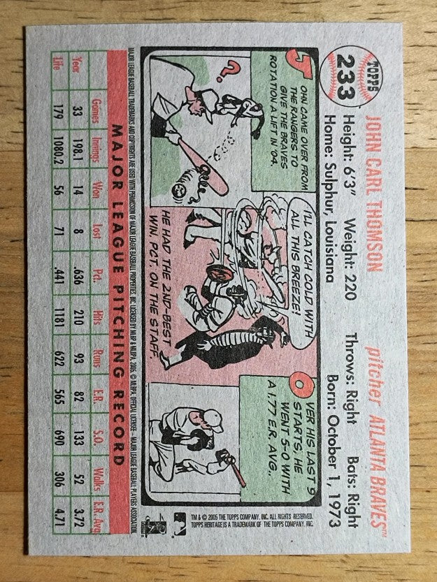 2005 Topps Heritage #233 John Thomson