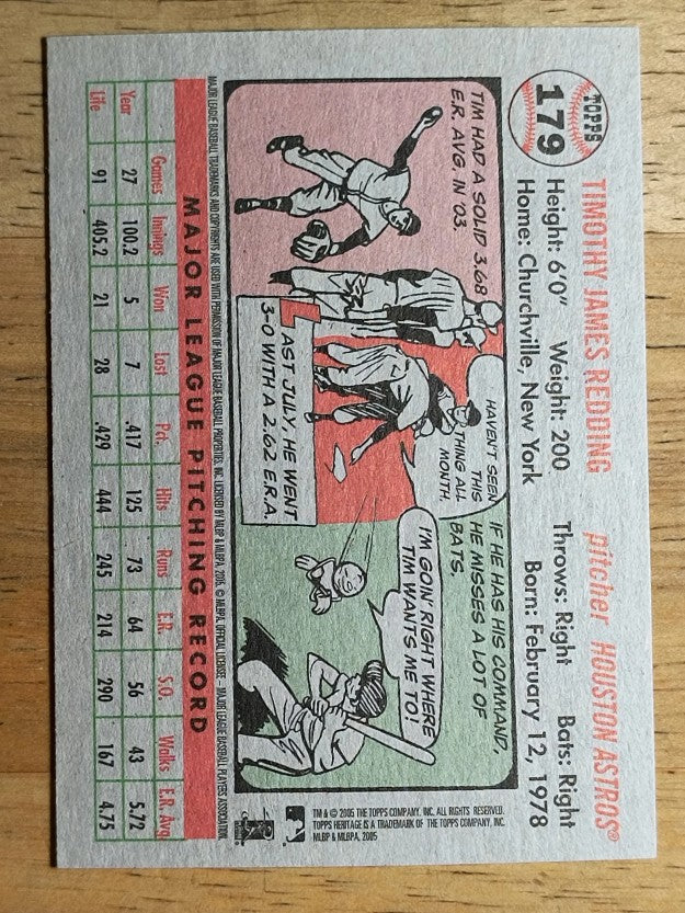 2005 Topps Heritage #179 Tim Redding