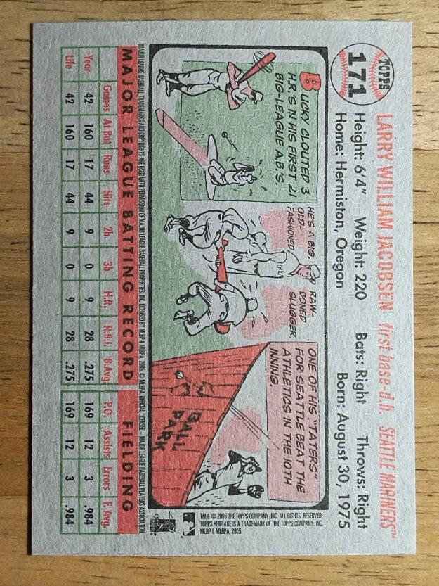 2005 Topps Heritage #171 Bucky Jacobsen