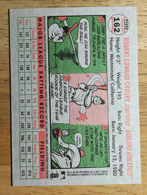 2005 Topps Heritage #162 Bobby Crosby