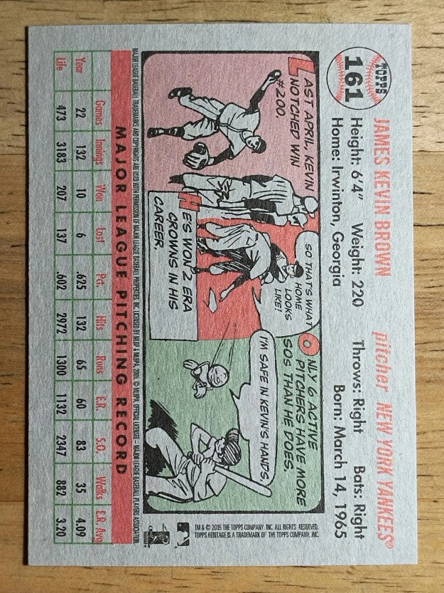 2005 Topps Heritage #161 Kevin Brown