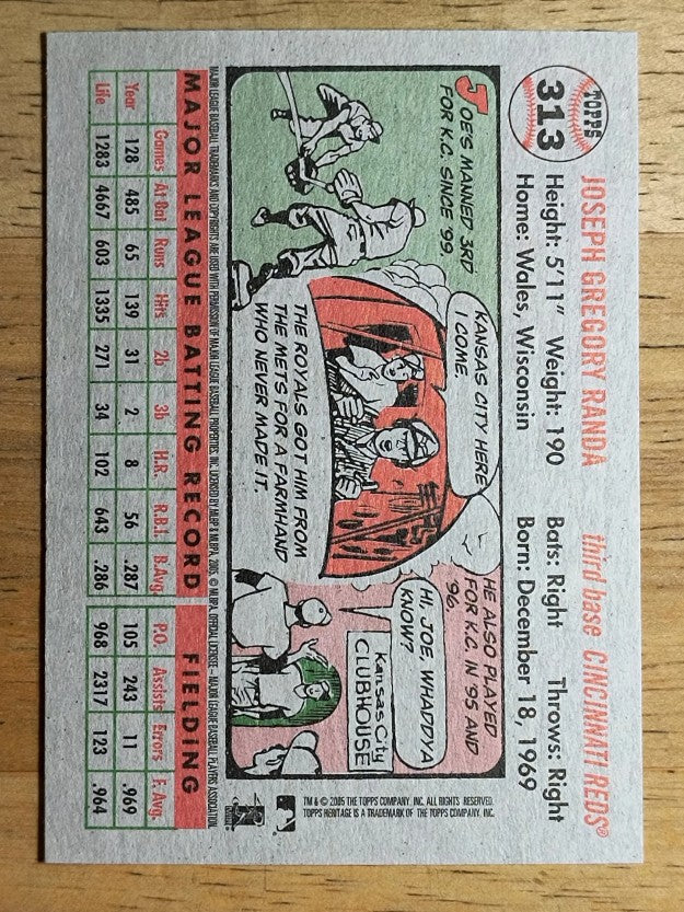 2005 Topps Heritage #313 Joe Randa