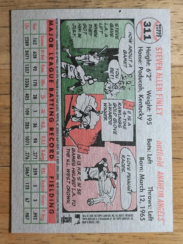 2005 Topps Heritage #311 Steve Finley