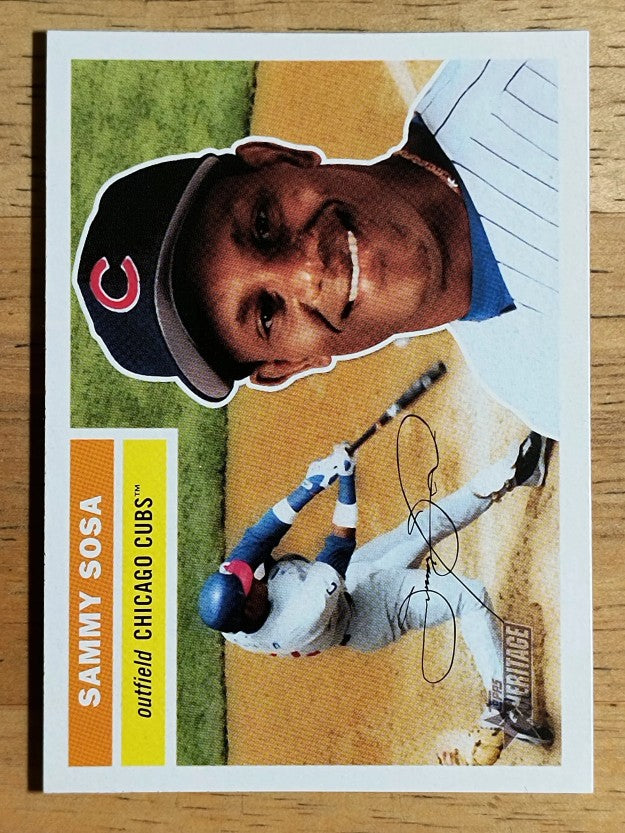 2005 Topps Heritage #300A Sammy Sosa Hitting