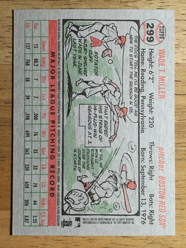 2005 Topps Heritage #299 Wade Miller