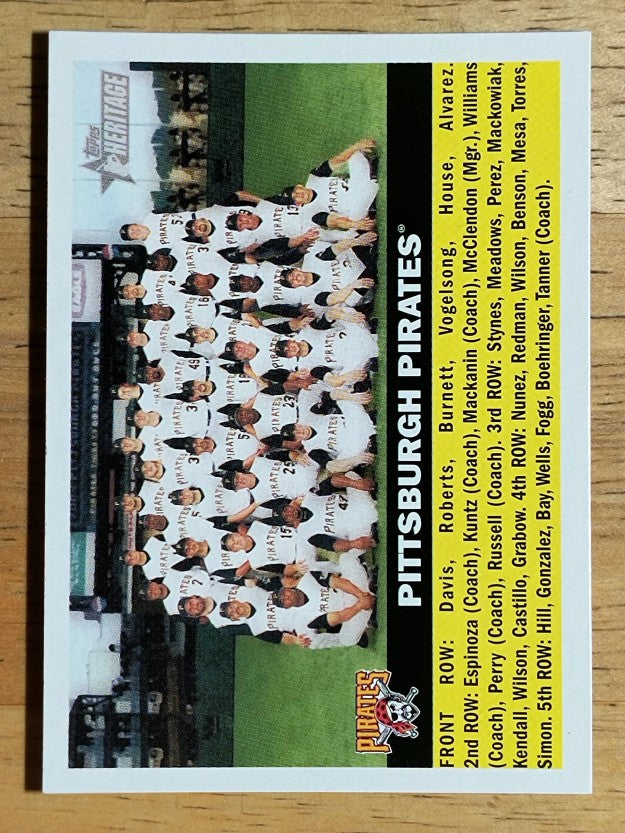 2005 Topps Heritage #121 Pittsburgh Pirates TC