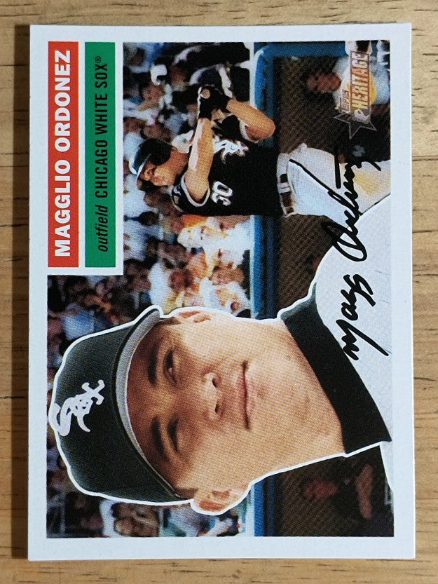 2005 Topps Heritage #118A Magglio Ordonez Black Uni