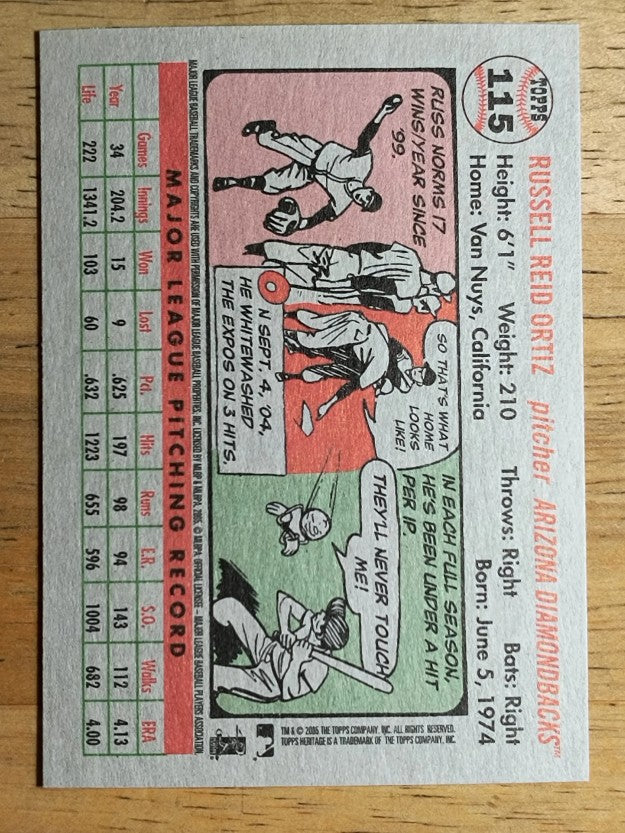 2005 Topps Heritage #115 Russ Ortiz