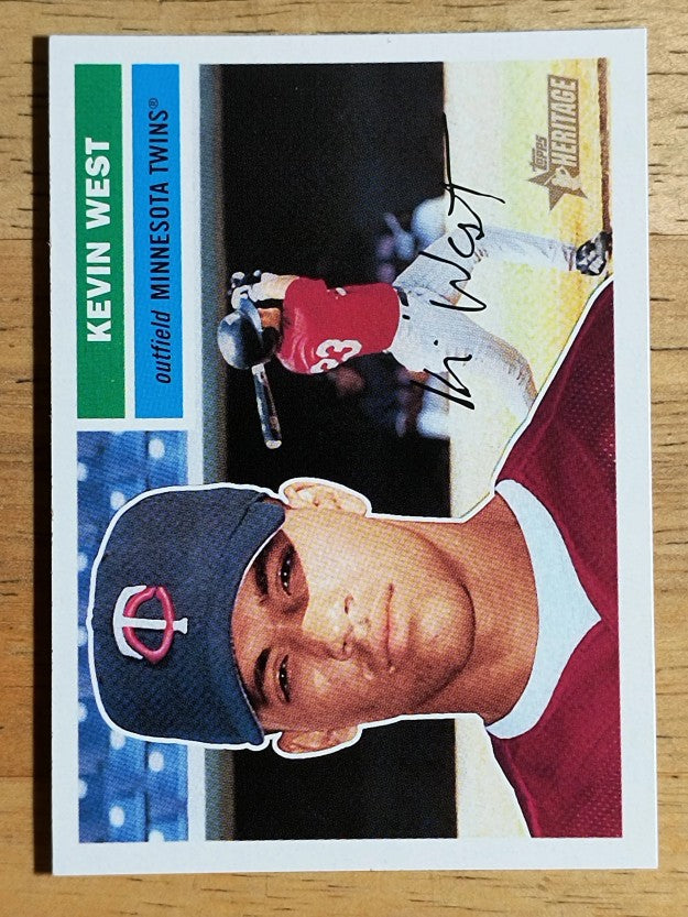 2005 Topps Heritage #396 Kevin West RC