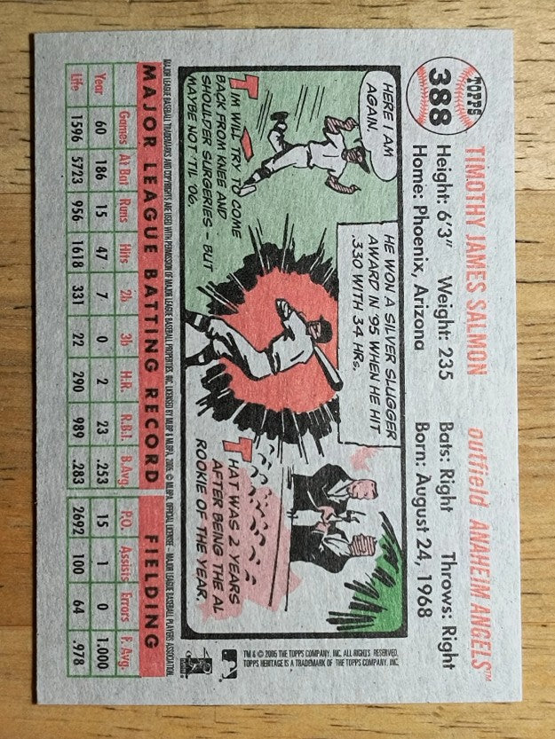 2005 Topps Heritage #388 Tim Salmon