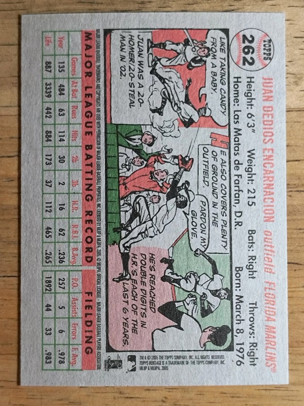 2005 Topps Heritage #262 Juan Encarnacion