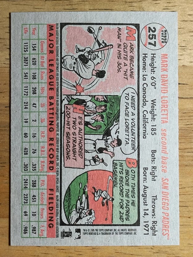 2005 Topps Heritage #257 Mark Loretta
