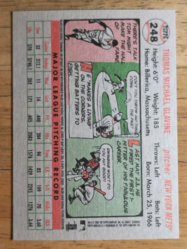 2005 Topps Heritage #248 Tom Glavine